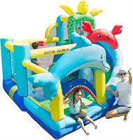 Kids Inflatable Slide Bounce House  Ocean Theme