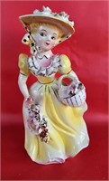 Vintage Girl in Yellow 8183 Note Condition 7 1/2"