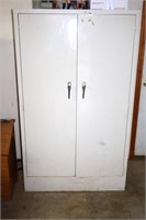 Metal storage cabinet