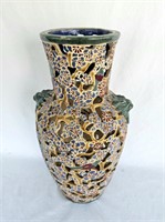 Large Cut Out Vase 15"