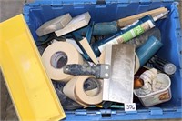 Group lot of tools including dry wall tools,
