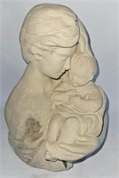 Mother & Child Statue Signed 1965