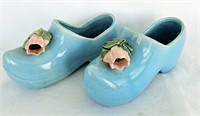 2 McCoy Pottery Clog Planter Shoes Note Condition