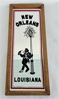 NOLA New Orleans Framed Mirrored Picture