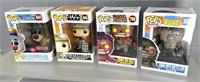 (4) Mint Funko Pops MIB Perfect MINT in Box!