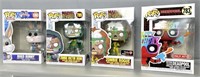 (4) Mint Funko Pops MIB Perfect MINT in Box!