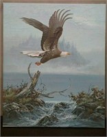 M.P Elliott Original Oil Painting Eagle,