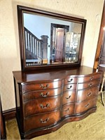 9 Drawer Dresser and Mirror Dove Tail Drawers