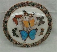 Round Butterfly & Stone Plaque