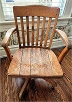 Oak Library Chair Note Condition