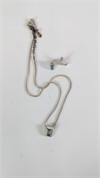Premier Designs Silver Tone Necklace & Earrings
