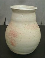 Ceramic Flower Pot, Yellow 11" Tall 8" Diameter