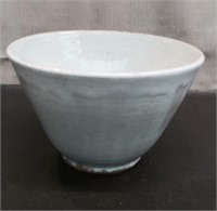 White Pottery Bowl/Planter 11"T x 6 1/2"W