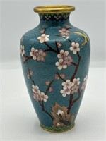 Antique Jingfa Cloisonne Cherry Blossom Vase