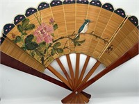Vintage Asian Hand Painted & Signed Fan