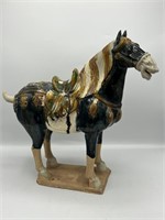 Vintage Tang San Cai Horse Statue