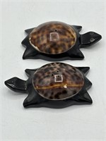 Two's Company Cowrie Shell Turtle S&P Set