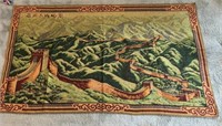 Great Wall of China Hand Stitched Tapestry