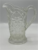 Imperial Glass Cosmos Clear Pressed Pitcher