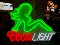17 x 13” Light Up Coors Light Sign