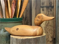 Early Production John Bundy Hand Carved Duck Decoy