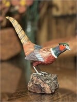 Cresc Collection Hand Painted Wooden Pheasant