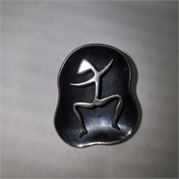 Vintage "Cortes" Modernist Sterling Pendant / Pin