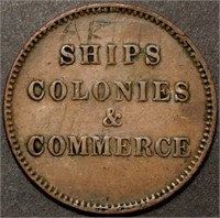 Canada PE-10 Ships Colonies & Commerce Token Br997