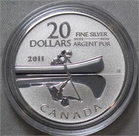 Canada $20 for $20 2011 Canoe – Coin only