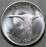 Canada Silver Dollar 1967 Uncirculated