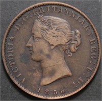 Canada NS-5A1a Victoria Mayflower 1856 ½ Penny Tok