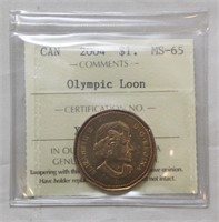 ICCS CAN 2004 Dollar Olympic Loon MS-65