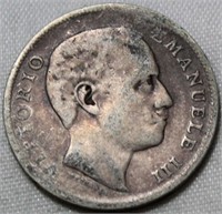 Italy Lira 1901R .835 Silver
