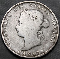 Canada 25 Cents 1874H