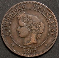 France 5 Centimes 1896