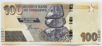 2020 Zimbabwe 100 DOLLARS banknote UNC.