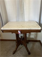 Marble Tob Table 29"x19"x30"H