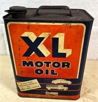 1930s XL motor OIl can- 2 Gal.