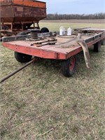 Metal hay wagon 14x 7