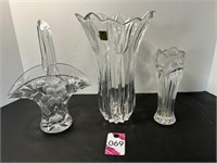 Crystal Vases & Umbrella Basket