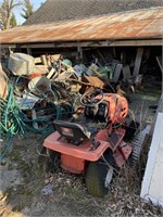 Lawn Chief Mower & Large Scrap Metal Pile
