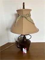 Copper Tea Kettle Lamp 22"H