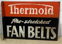 1940s Thermoid Fan belts 2- side w/ flange 10"x14"