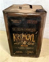 1920s Kremoyl Motor Oil - 5 gallon