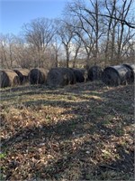(13) round bales- 3 years old