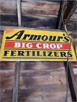 (2) Armour’s Fertilizer Vintage tin signs