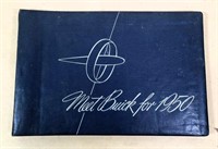 1950- Buick Presentation book - MINT condition