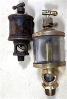 2pcs-  antique hit miss lube injectors