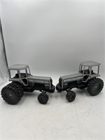 2-White Die Cast Toy Tractors (2-155 & 2-135