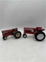 Oliver 1855 & International Toy Tractors